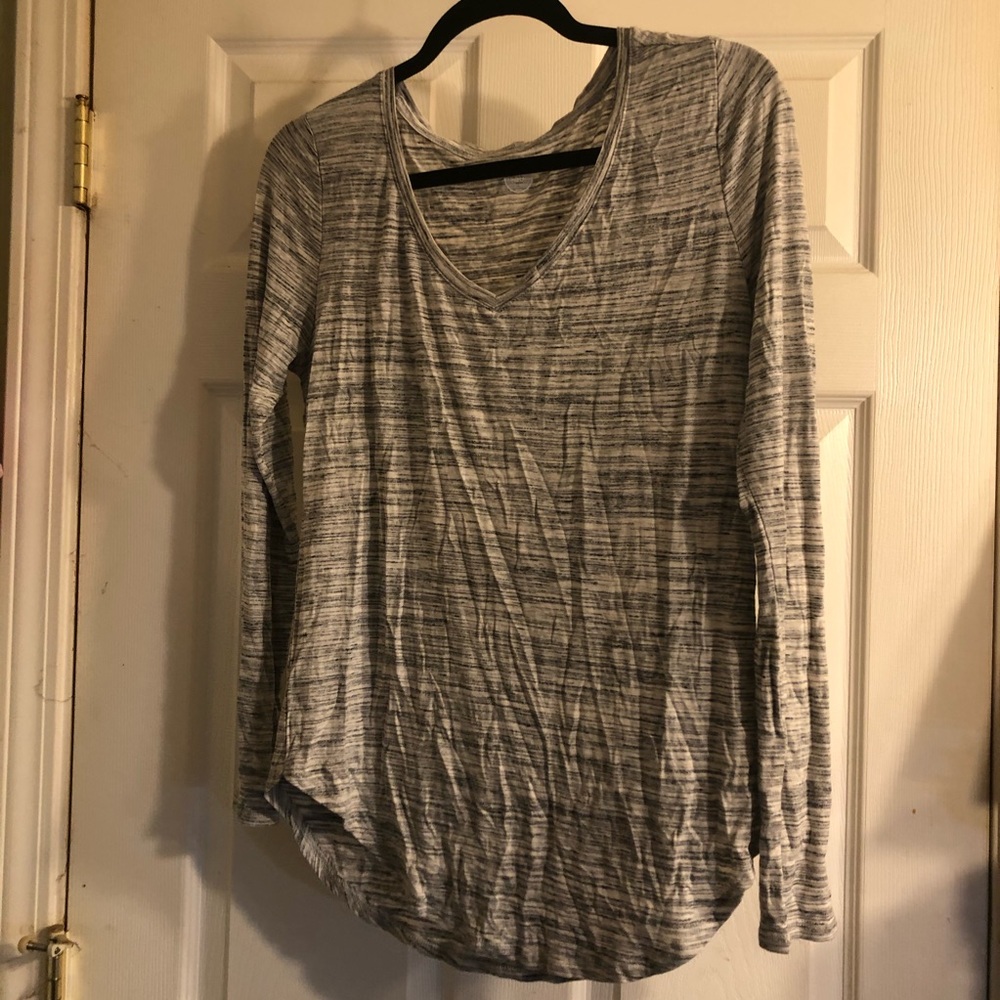 Heathered longsleeved super soft silky shirt Large